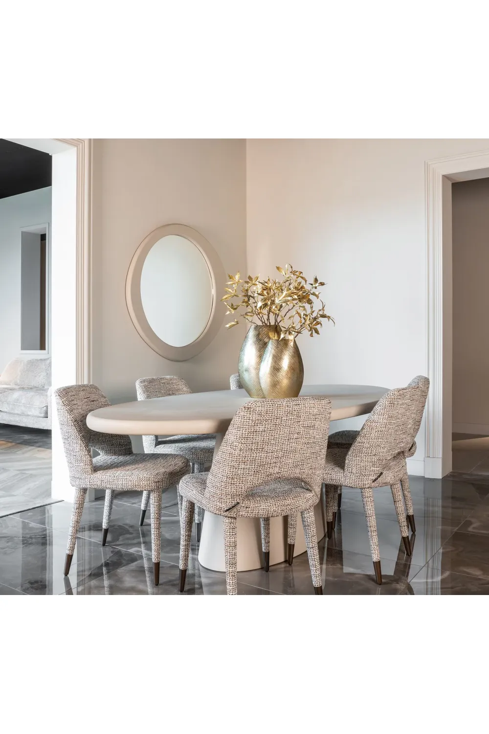Cut-Out Padded Dining Chair | OROA Cecilia