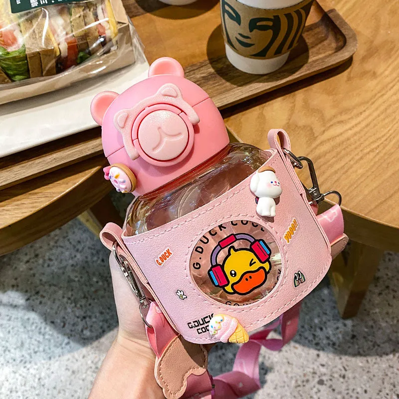 Cute Cartoon Duck Water Bottle