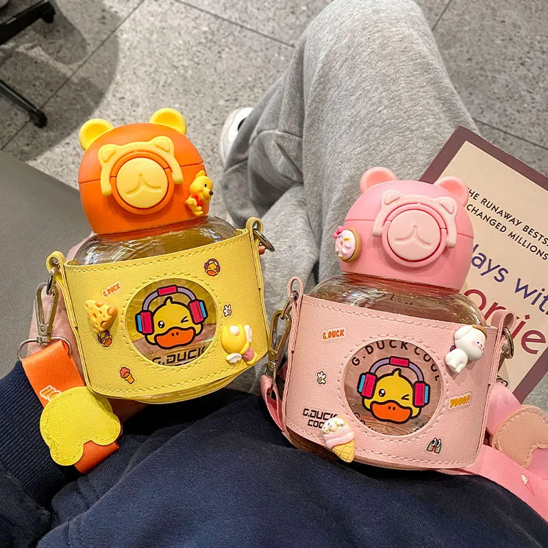 Cute Cartoon Duck Water Bottle
