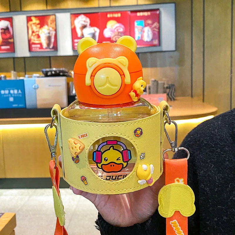 Cute Cartoon Duck Water Bottle
