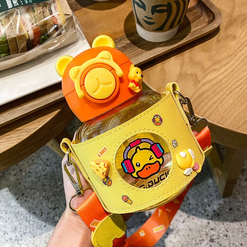 Cute Cartoon Duck Water Bottle