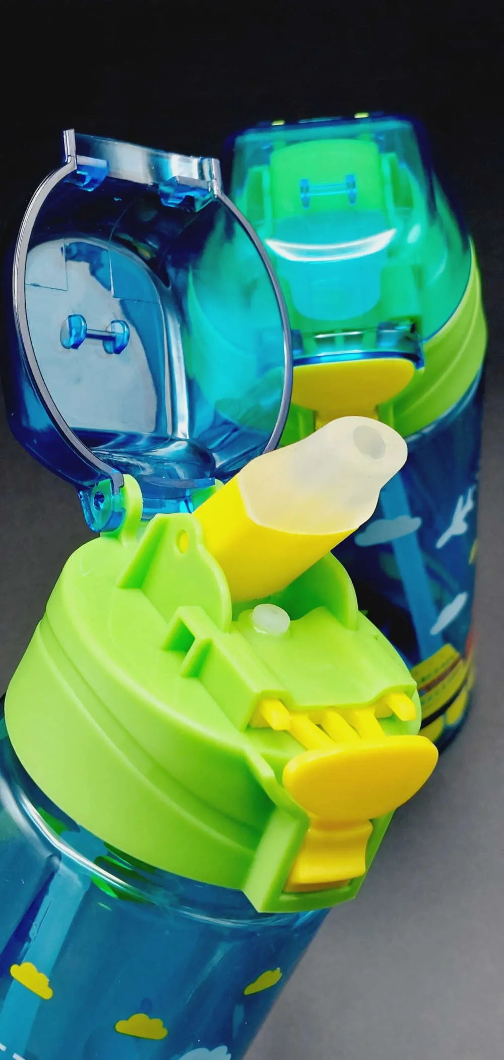 Cute Travel Water Bottle BPA Free Plastic Sipper For Pre School Boys and Girls