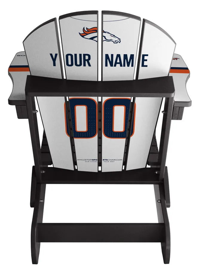 Denver Broncos Complete Custom with personalized name and number Jersey Chair Mini