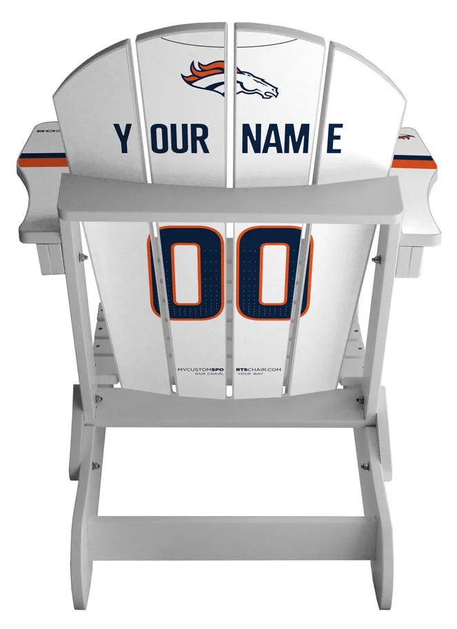 Denver Broncos Complete Custom with personalized name and number Jersey Chair Mini