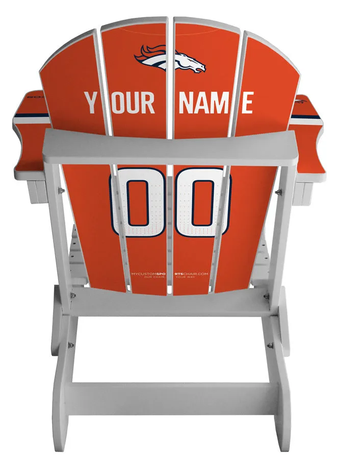 Denver Broncos Complete Custom with personalized name and number Jersey Chair Mini