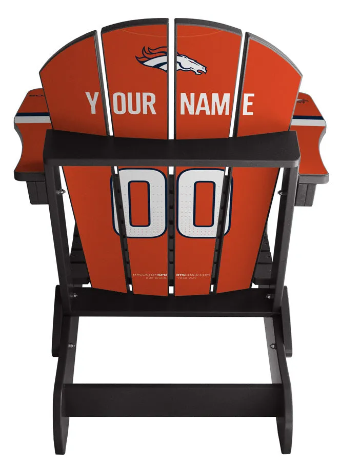 Denver Broncos Complete Custom with personalized name and number Jersey Chair Mini
