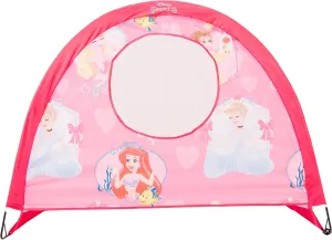 Disney Princess Pop Up Soccer Goal, 4 ft Kids Outdoor Pop Up Goal Featuring Ariel, Belle, Cinderella, and Aurora, Pink