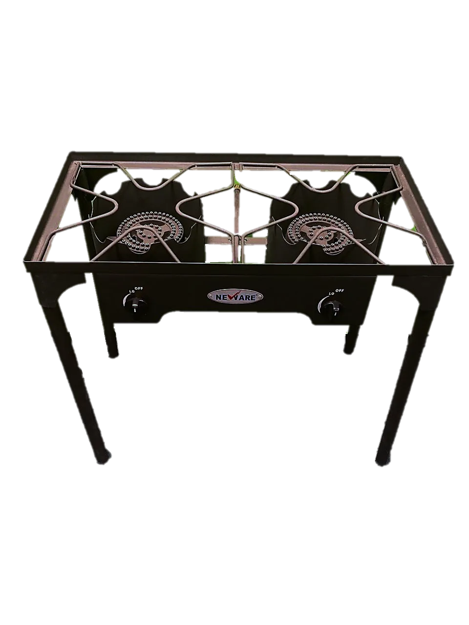 Double burner stove and reinforced griddle combo/Parrilla y Plancha doble reforzada