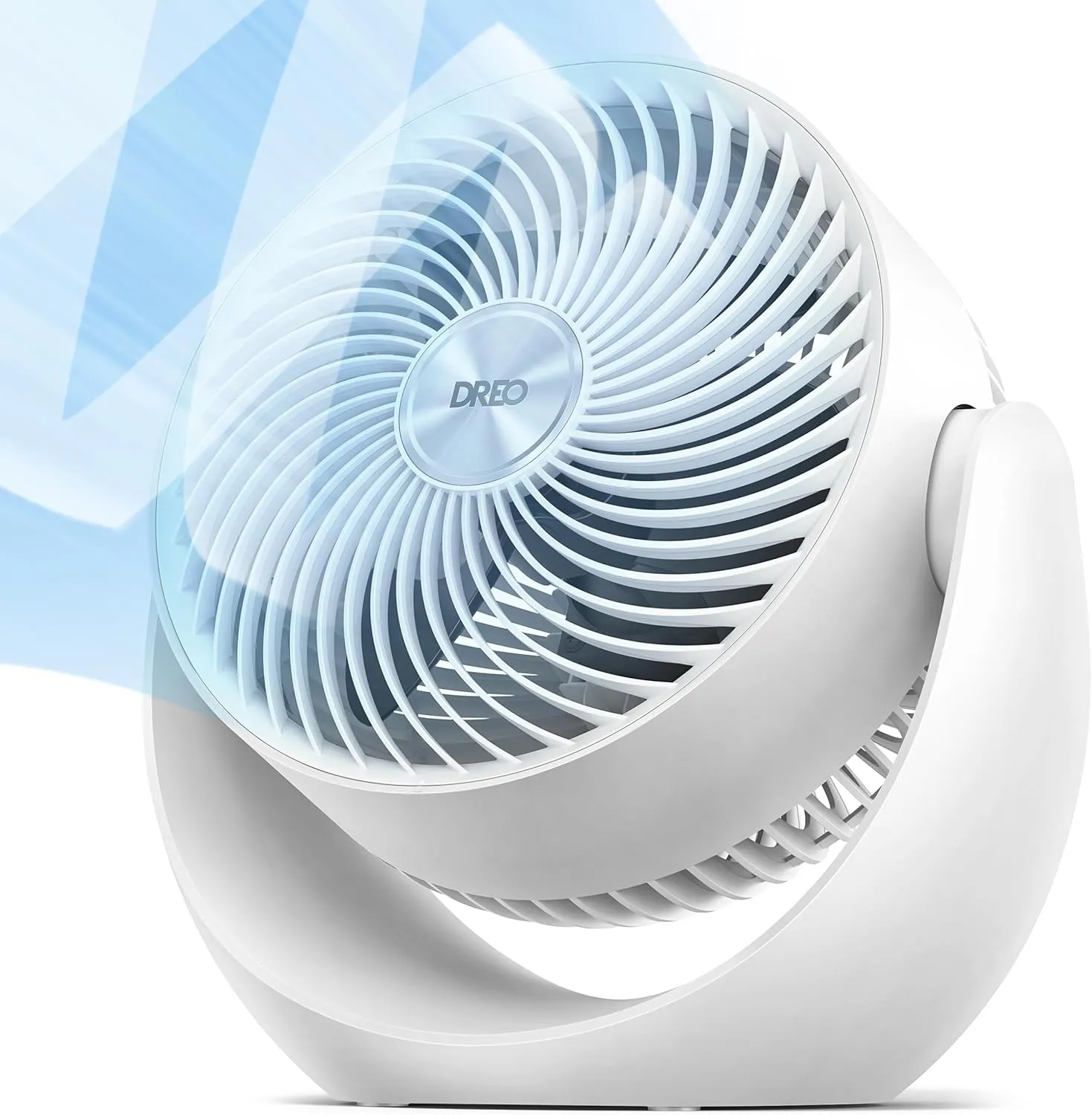 Dreo Fan for Bedroom, Table Air Circulator for Whole Room, 11 Inch, 40ft Strong Airflow, 120° Adjustable Tilt, 28db Low Noise, Quiet, 3 Speeds, 2025 New Desk Fan for Office, Kitchen, Home