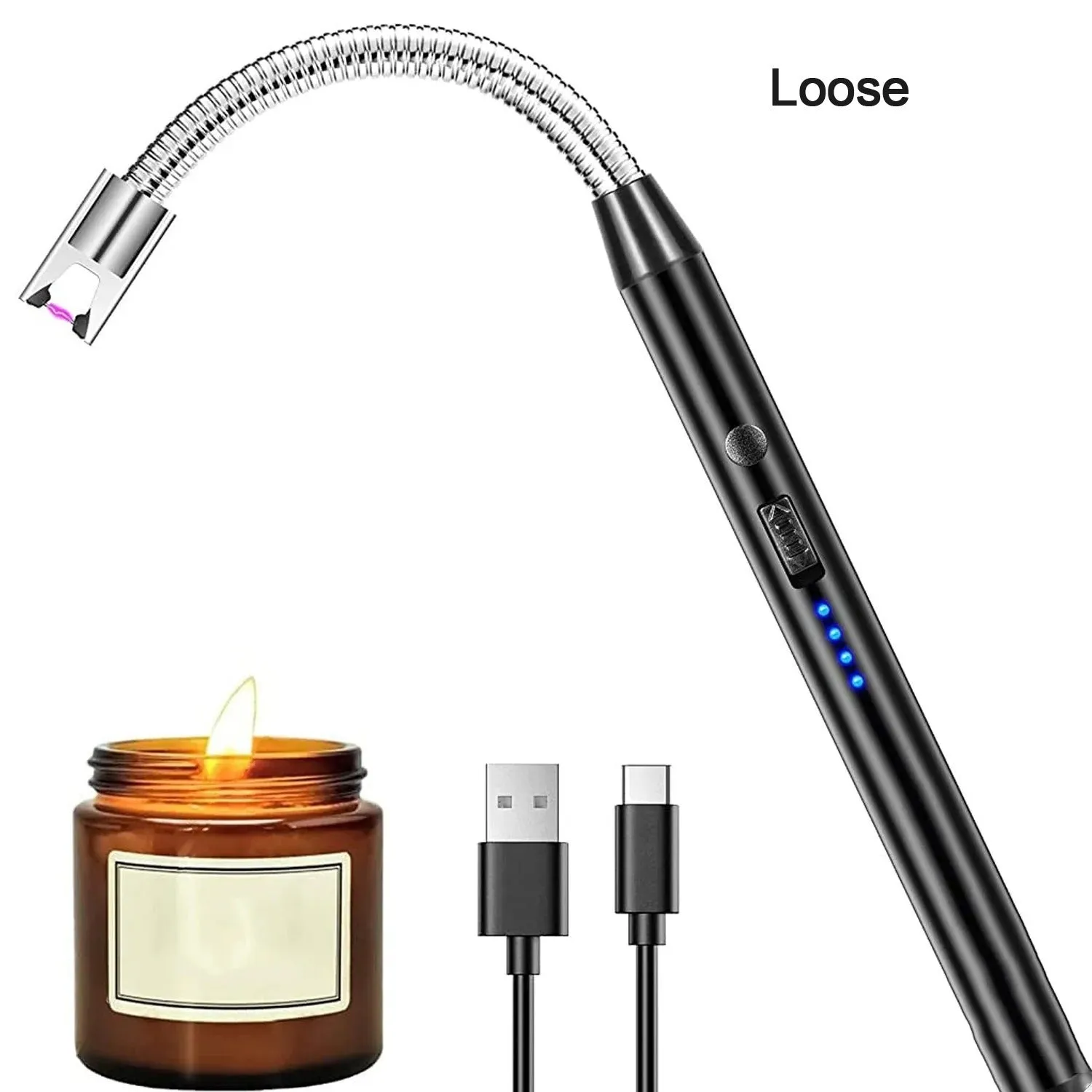 Electronic Plasma Lighters For Candles BBQ (1 Pc Mix Color)