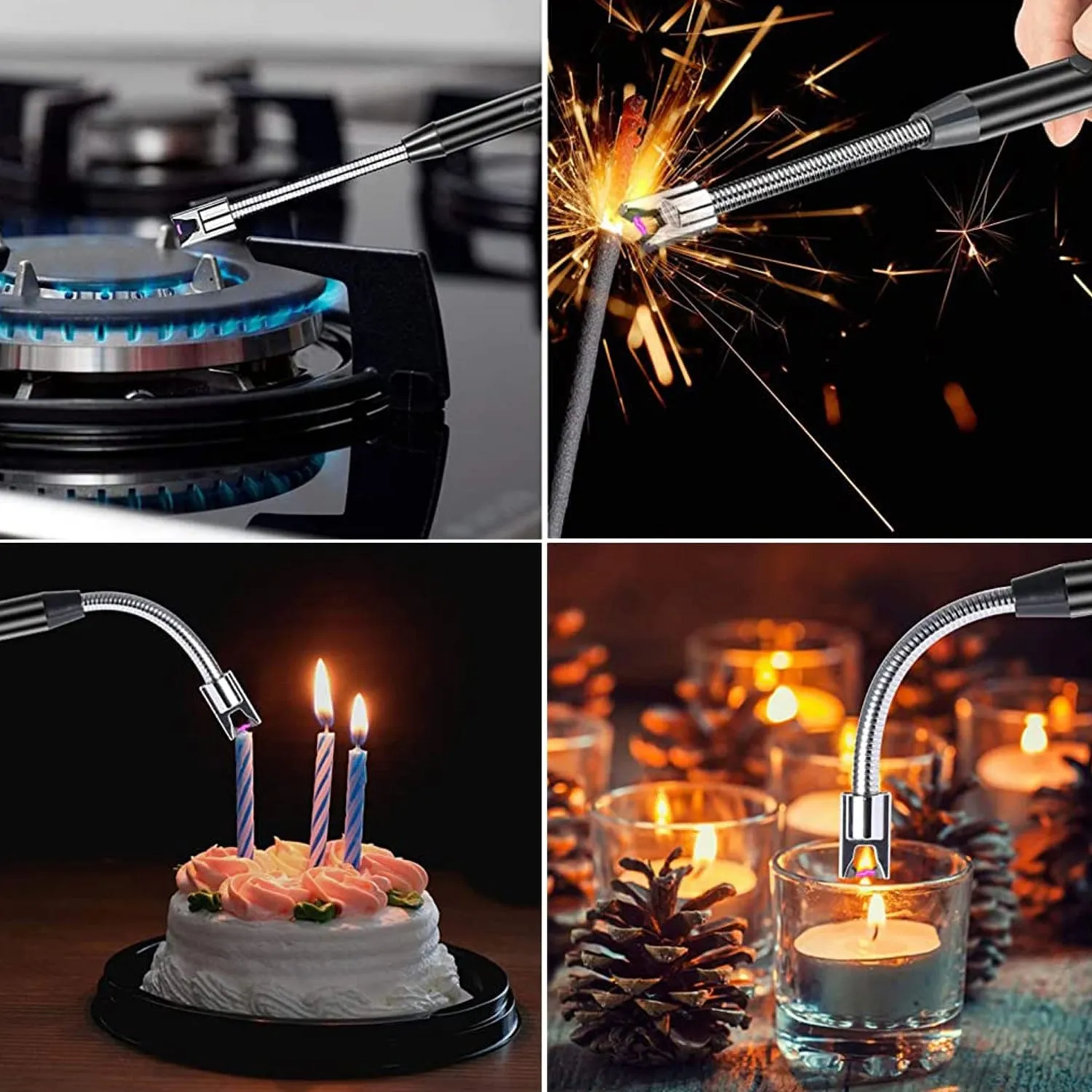 Electronic Plasma Lighters For Candles BBQ (1 Pc Mix Color)