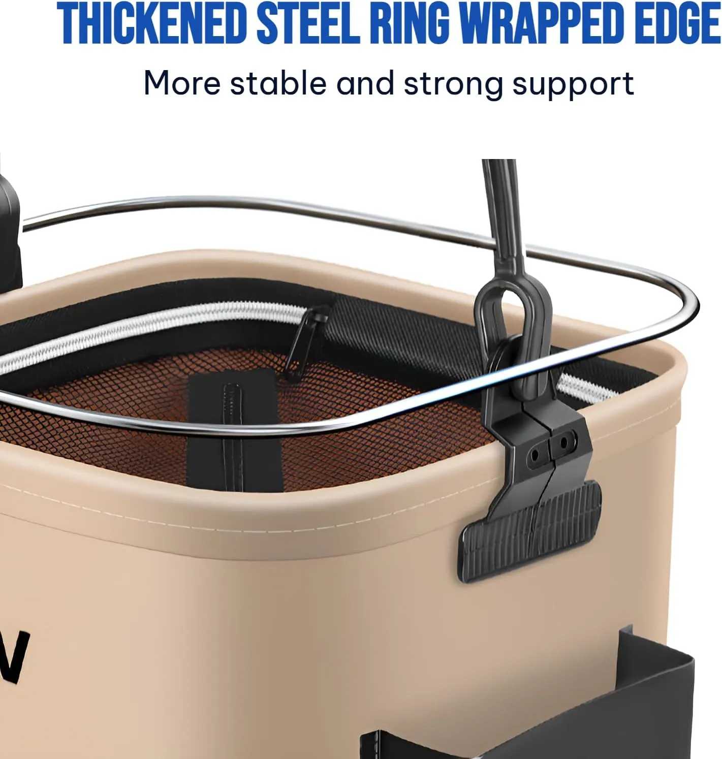 [Ellniges]【Collapsible Fishing et】 Portable Fish Keeper with 【Double er Net Cover】,【Thiened EVA Material】 Foldable Water Container for Ouoor Cam, Angling, Car Whing & Hiking Accorie