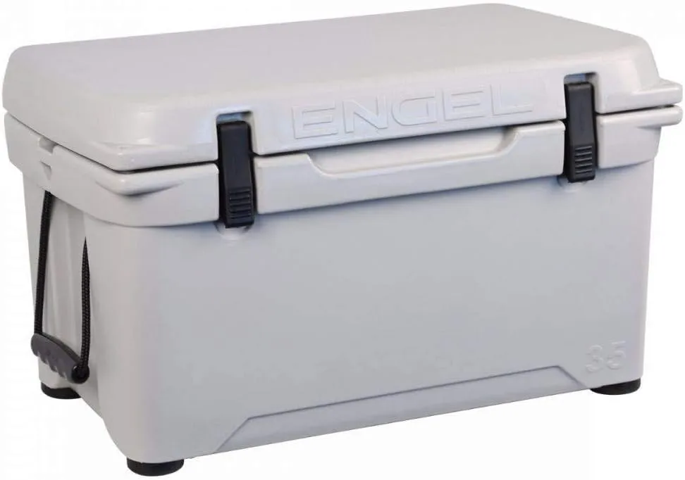 ENGEL 25 High Performance 5.28 Gallon 24 Can High Performance Durable Rotationally Molded Ice Cooler for Camping, Hunting, and Fishing