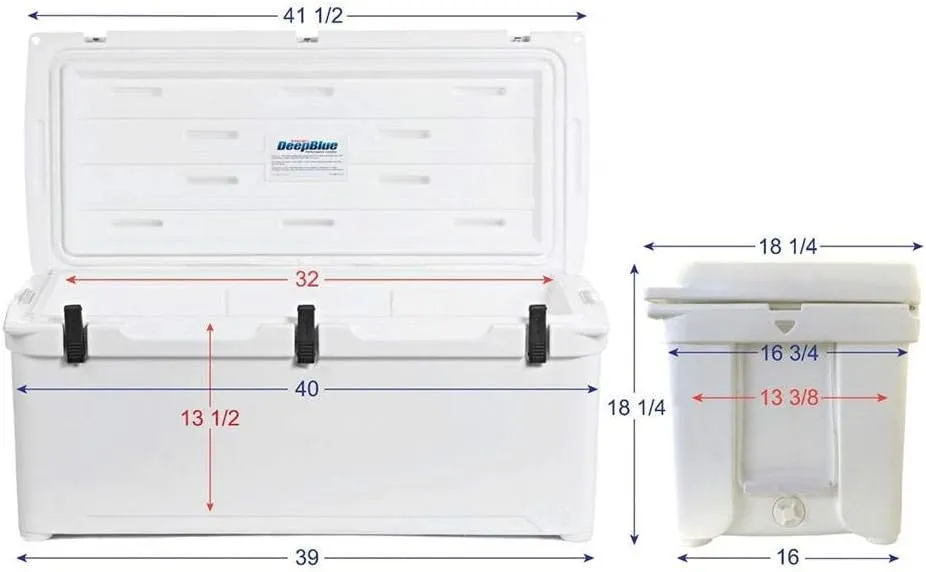 Engel Coolers ENG123 Cooler | 100 Can High Performance Durable Seamless Rotationally Molded Ice Box for Camping, Hunting, and Fishing
