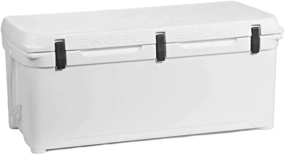 Engel Coolers ENG123 Cooler | 100 Can High Performance Durable Seamless Rotationally Molded Ice Box for Camping, Hunting, and Fishing