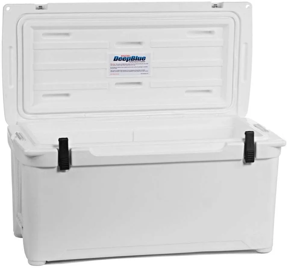 Engel Coolers ENG80 Cooler | 75 Can High Performance Durable Seamless Rotationally Molded Ice Box for Camping, Hunting, and Fishing - Haze Gray