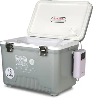 ENGEL Live Bait Cooler PRO for Fishing - Portable Minnow and Bait Bucket with Lithium-Ion Rechargeable Aerator
