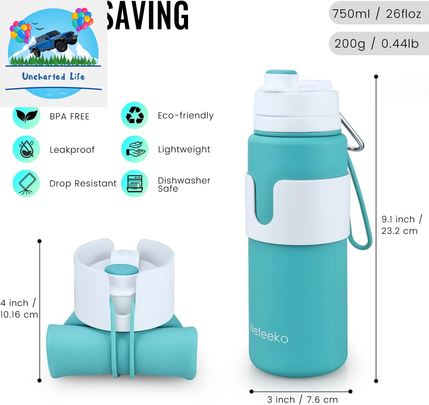 Enhance Your Glamping Adventure with the Nefeeko Water Bottle