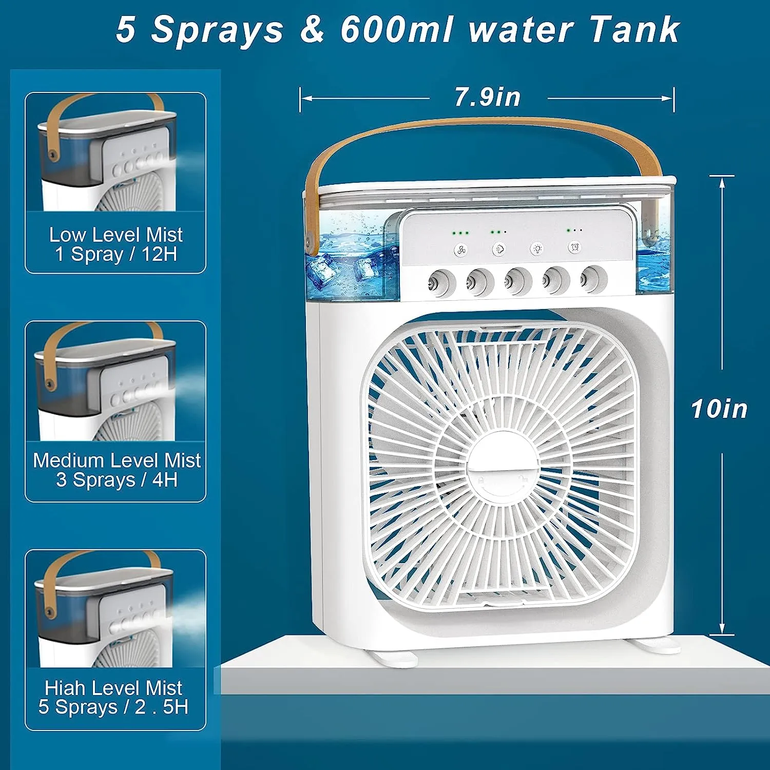 Fjwsgt-K4 4-in-1 Personal Mist Fan for Cool Comfort