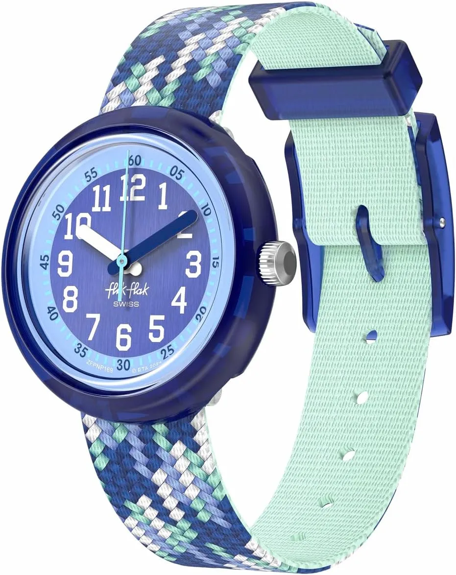 Flik Flak Unisex Watch Casual Black Bio-sourced Quartz Starry Night