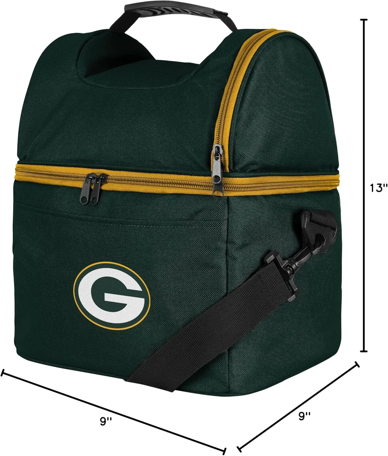 FOCO NFL Unisex-Adult NFL Team Logo Solid Double Compartment Cooler
