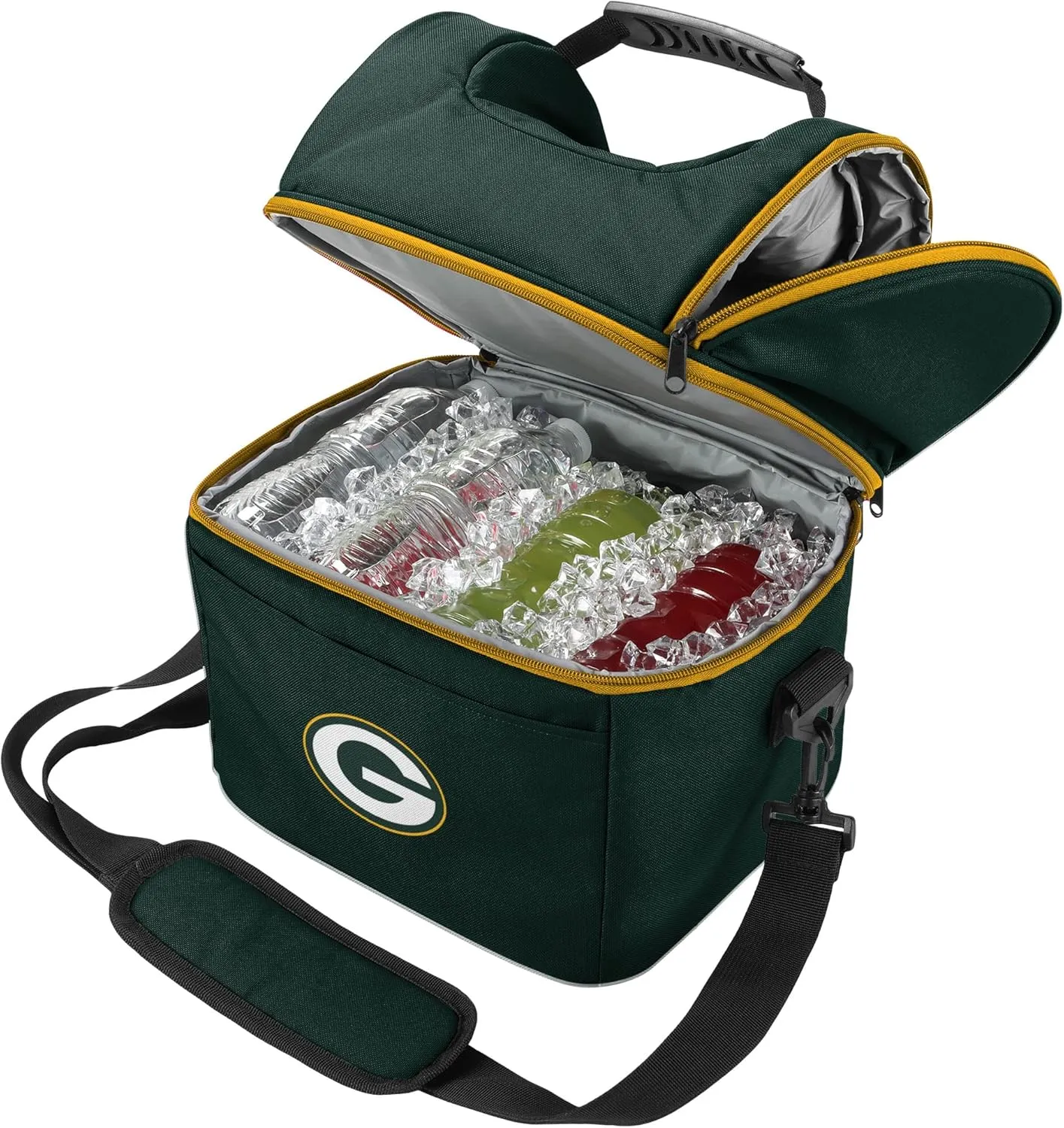 FOCO NFL Unisex-Adult NFL Team Logo Solid Double Compartment Cooler