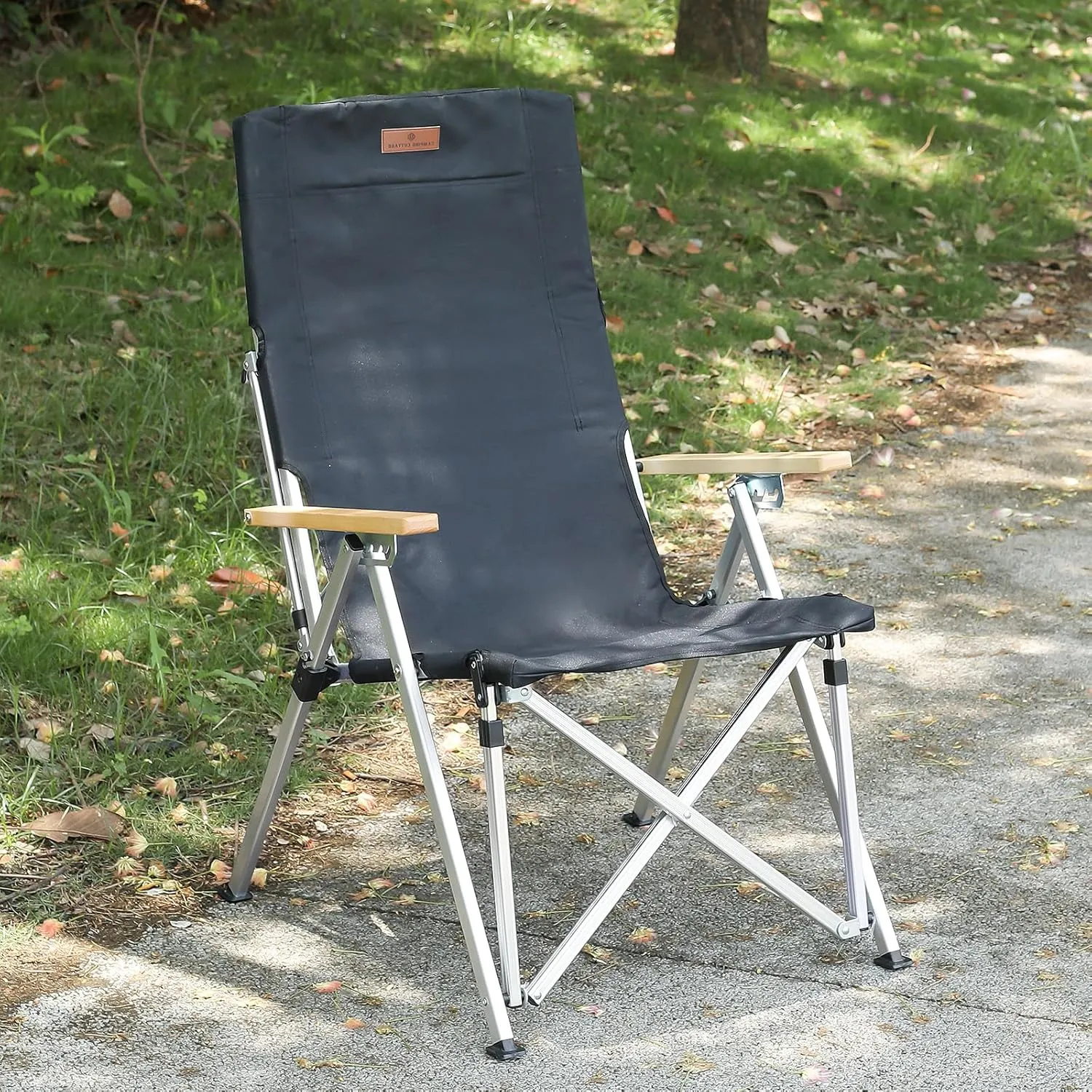 Folding Camping Chair Portable Chairs for Adults Adjustable High Back Outdoor Comfortable Chair with Storage Bag