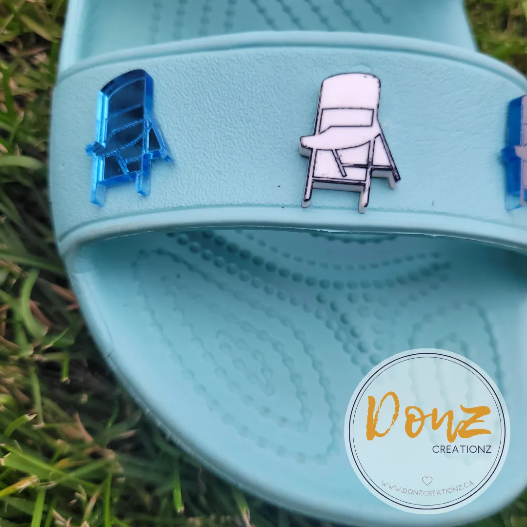 Folding Chair Acrylic Croc Charm