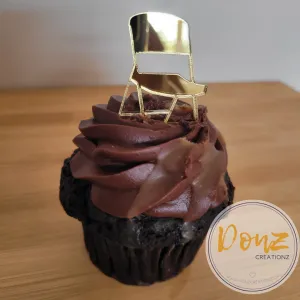 Folding Chair Acrylic Cupcake Charm