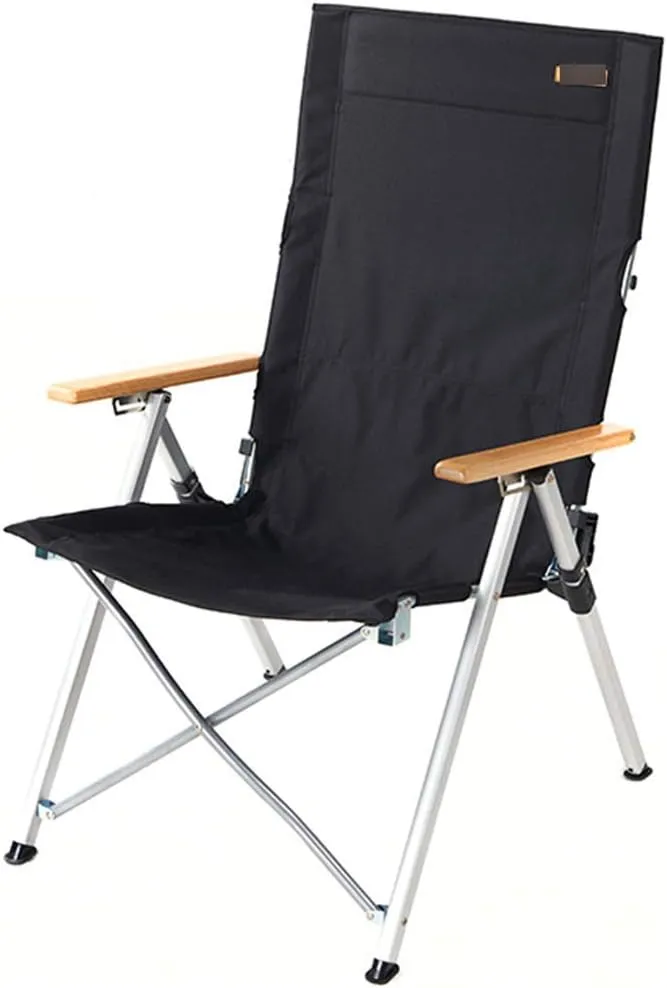 Folding Chair Outdoor Portable Chair Wild Camping Beach Chair car self-Driving Camping Chair(Color:Black) Colour:Black (Color : Green)