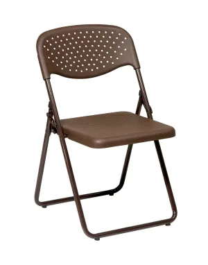 Folding Chair with Plastic Seat and Back (4-PK)