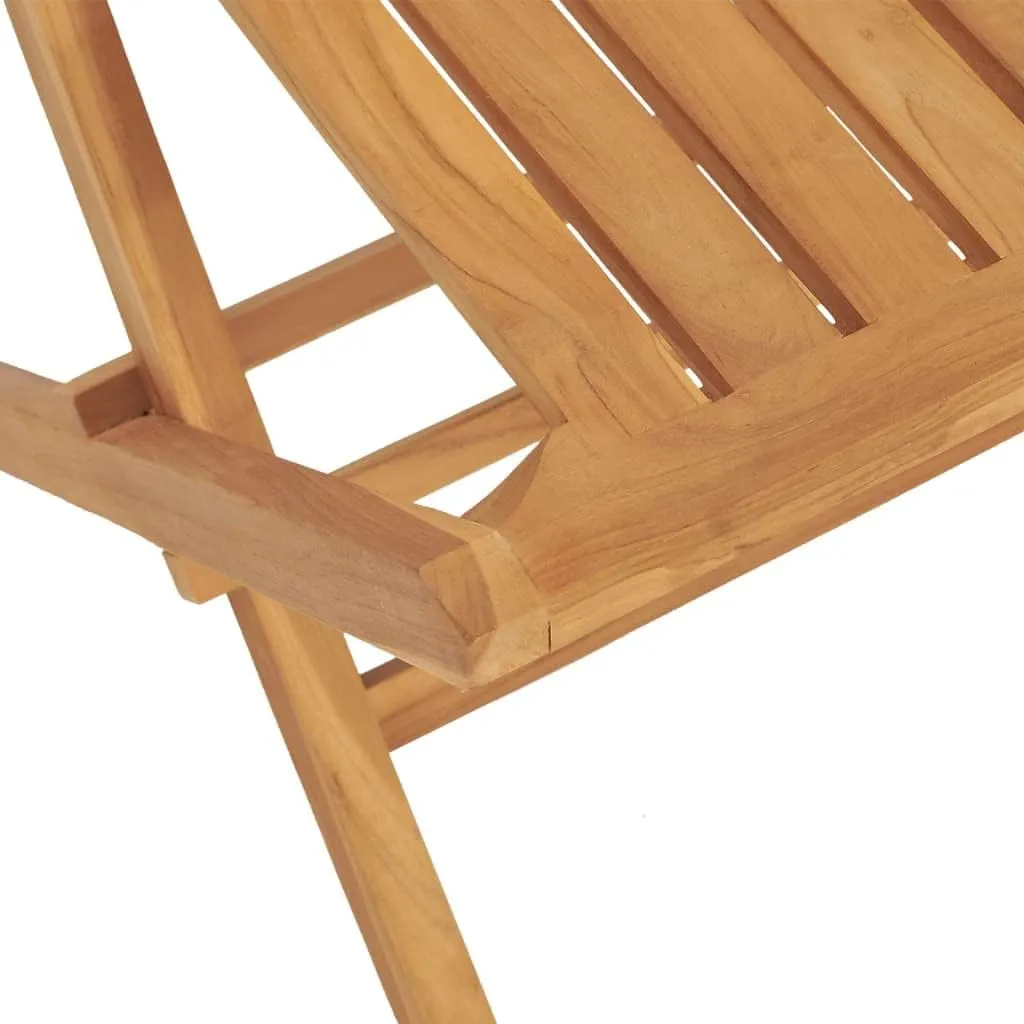 Folding Patio Chairs 4 pcs Solid Teak Wood Garden Chairs Outdoor Furniture 18.5" x 18.5" x 35" Folding Outdoor Chairs for Patio, Lawn, Garden, Dining, Beach, and Camping