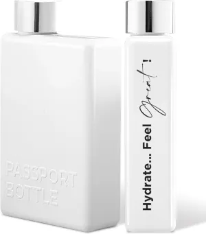 Forest Twelfth 12 Oz Travel Bottle - Flat Water Bottle for On-The-Go Hydration, Gym, Travel, School - Italian Design