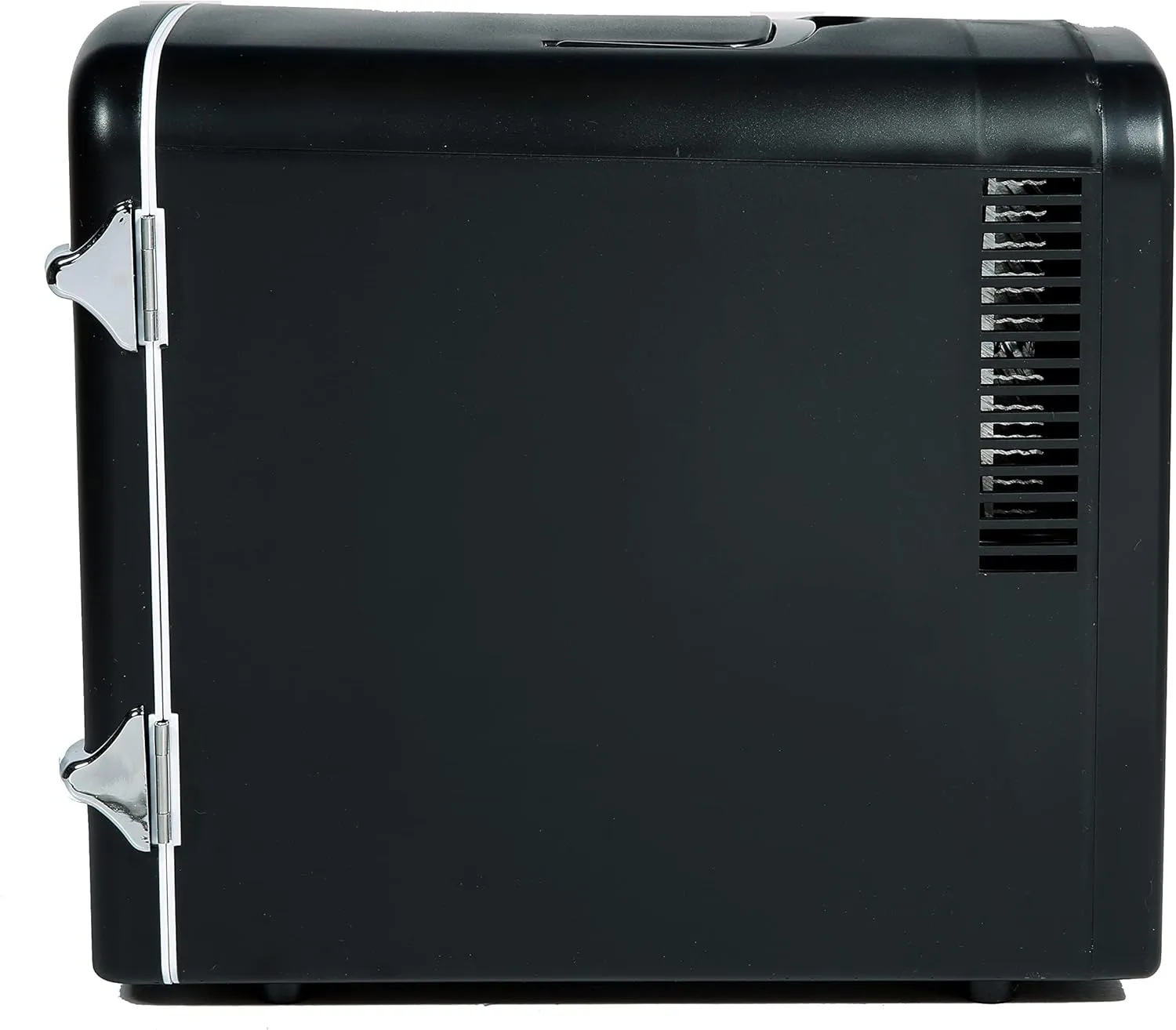 Frigidaire Retro Mini Personal Fridge Cooler, Holds up to 9 Cans, Portable & Compact, AC Plug & 12V Car Charger – Black