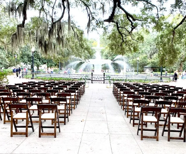 Fruitwood Folding Chairs