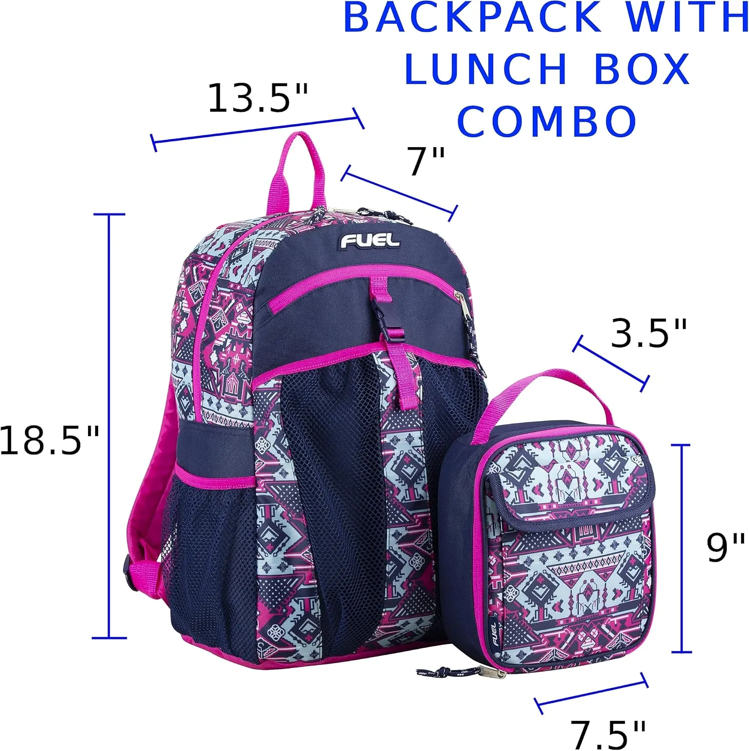 FUEL Travel Backpack Cooler Bag Lunchbox for Work Insulated Cooler Bag Lunch Bag Work Hiking Water Bottle Pockets