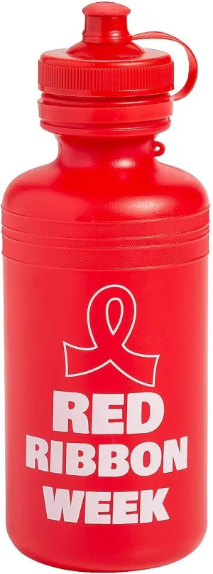 Fun Express Red Ribbon Week BPA-Free Plastic Water Bottles - 12 Ct