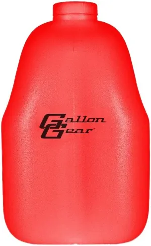 Gallon Gear 1 GALLON LARGE WATER BOTTLE | BPA-FREE PLASTIC | REUSABLE WATER JUG | HYDRATION WATER BOTTLE FOR MEN & WOMEN | GYM, SPORTS, TRAINING & FITNESS (RED)