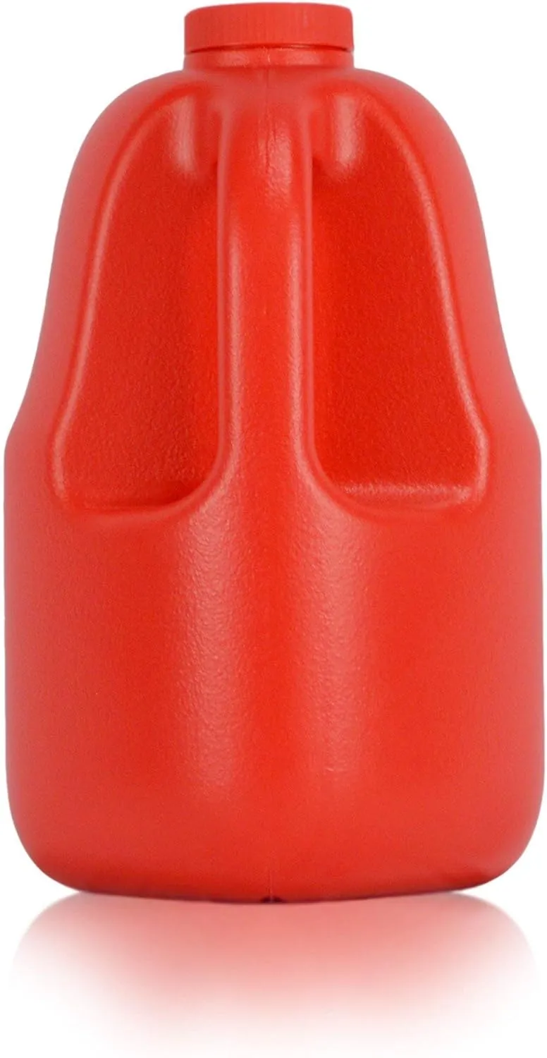 Gallon Gear 1 GALLON LARGE WATER BOTTLE | BPA-FREE PLASTIC | REUSABLE WATER JUG | HYDRATION WATER BOTTLE FOR MEN & WOMEN | GYM, SPORTS, TRAINING & FITNESS (RED)
