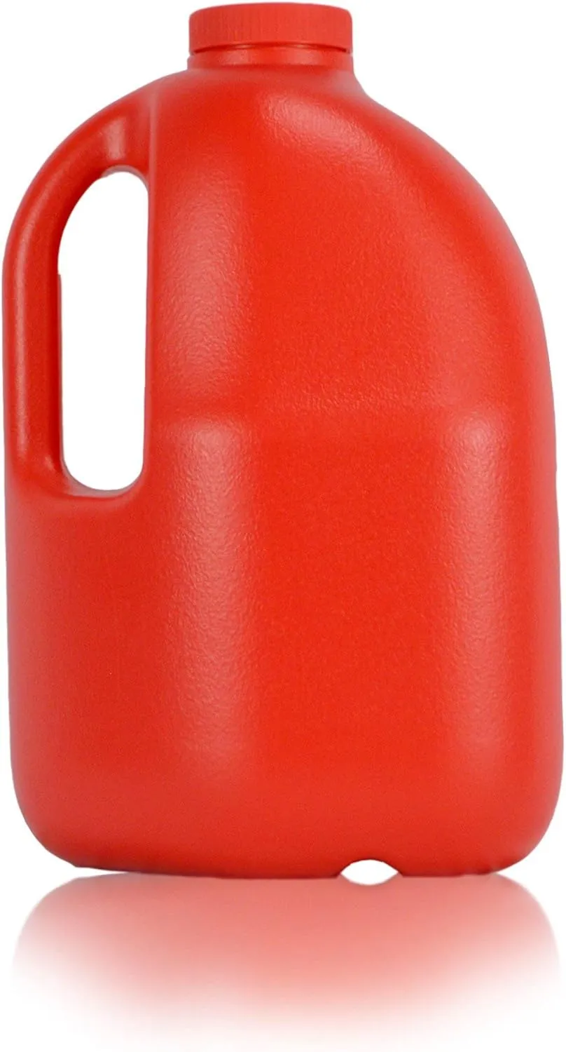 Gallon Gear 1 GALLON LARGE WATER BOTTLE | BPA-FREE PLASTIC | REUSABLE WATER JUG | HYDRATION WATER BOTTLE FOR MEN & WOMEN | GYM, SPORTS, TRAINING & FITNESS (RED)