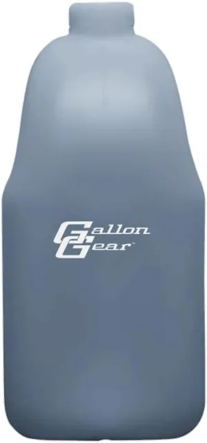 Gallon Gear HALF-GALLON LARGE WATER BOTTLE | BPA-FREE PLASTIC | REUSABLE WATER JUG | HYDRATION WATER BOTTLE FOR MEN & WOMEN | GYM, SPORTS, TRAINING & FITNESS (GREY)