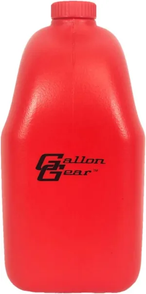 Gallon Gear HALF-GALLON LARGE WATER BOTTLE | BPA-FREE PLASTIC | REUSABLE WATER JUG | HYDRATION WATER BOTTLE FOR MEN & WOMEN | GYM, SPORTS, TRAINING & FITNESS (RED)