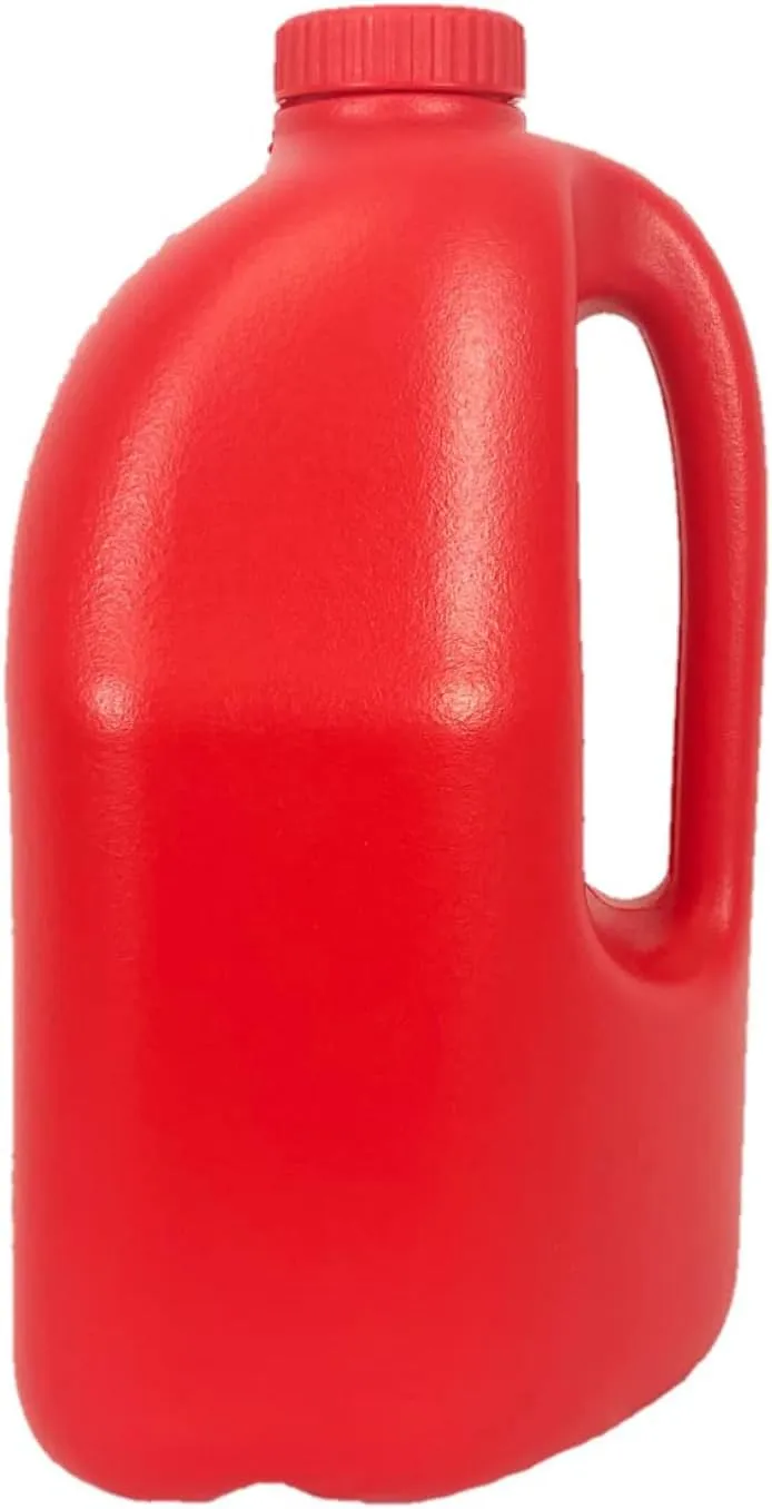 Gallon Gear HALF-GALLON LARGE WATER BOTTLE | BPA-FREE PLASTIC | REUSABLE WATER JUG | HYDRATION WATER BOTTLE FOR MEN & WOMEN | GYM, SPORTS, TRAINING & FITNESS (RED)