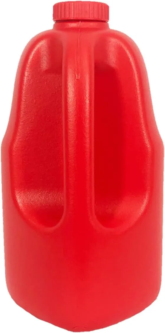 Gallon Gear HALF-GALLON LARGE WATER BOTTLE | BPA-FREE PLASTIC | REUSABLE WATER JUG | HYDRATION WATER BOTTLE FOR MEN & WOMEN | GYM, SPORTS, TRAINING & FITNESS (RED)