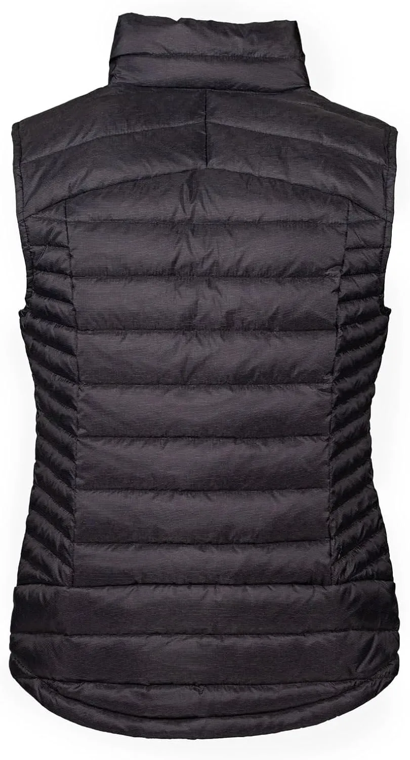 Gator Waders Women's Cruze Warm Lightweight Windproof Casual Active Outdoor Full Zip Insulated Vest with Fleece-Lined Collar