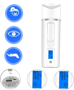 Gatuida Bs Material Face Hydration Meter Face Sprayer for Moisture Nano Mist Cooler Non-Slip Design for Skin Care