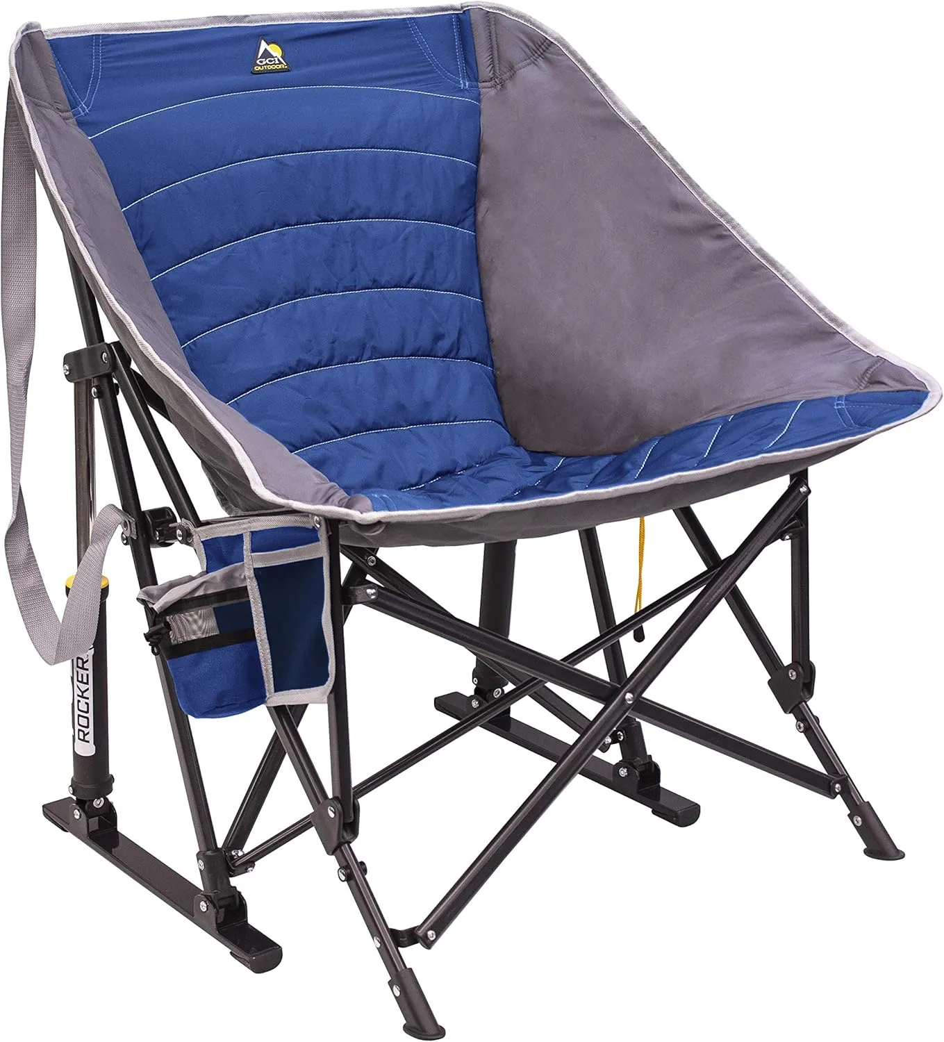 GCI Outdoor MaxRelax Pod Rocker Portable Rocking Chair & Outdoor Camping Chair, Royal Blue