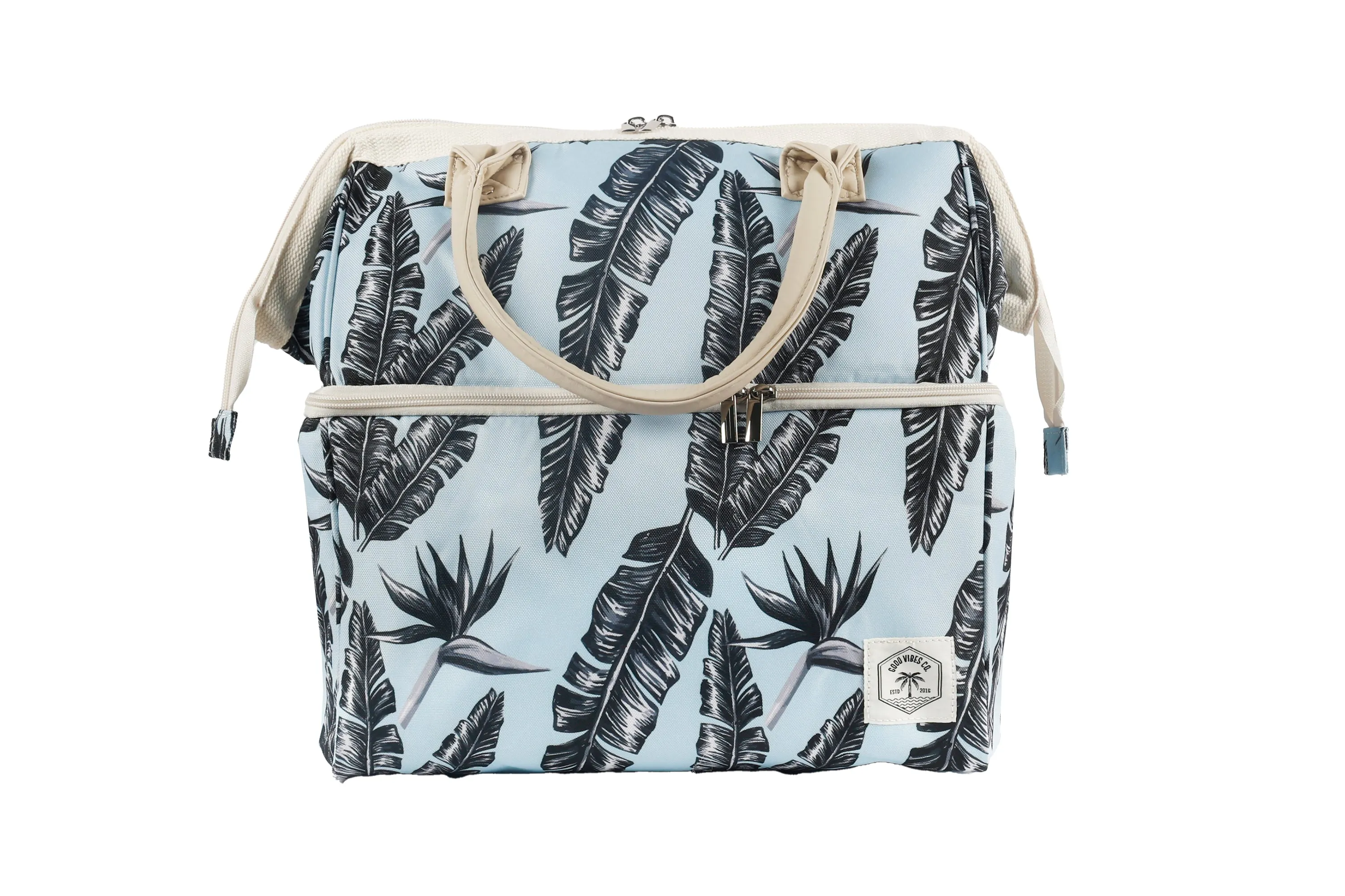 Good Vibes™ Premium Insulated Picnic Cooler Bag, Carry Handles, 2 Separate Compartments, Holds 24  Cans - Sorrento