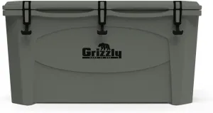 Grizzly 100 Cooler | 100 qt Ice Chest Durable Rotomolded Insulated | Made in USA | Warranty for Life | For Beach Boat Camping Fishing Hunting | G100