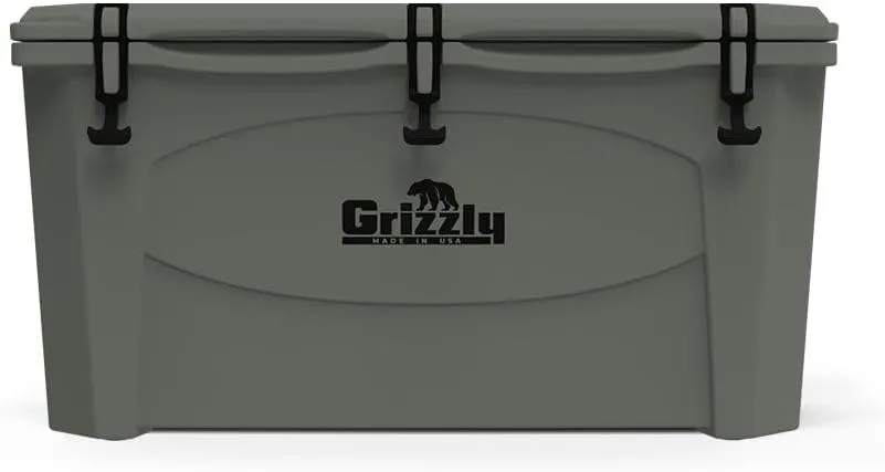 Grizzly 100 Cooler | 100 qt Ice Chest Durable Rotomolded Insulated | Made in USA | Warranty for Life | For Beach Boat Camping Fishing Hunting | G100